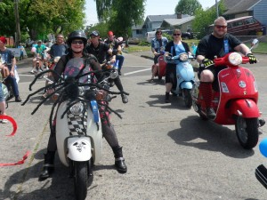 This scooter club was hot on our heels just behind the West Coast contingent.