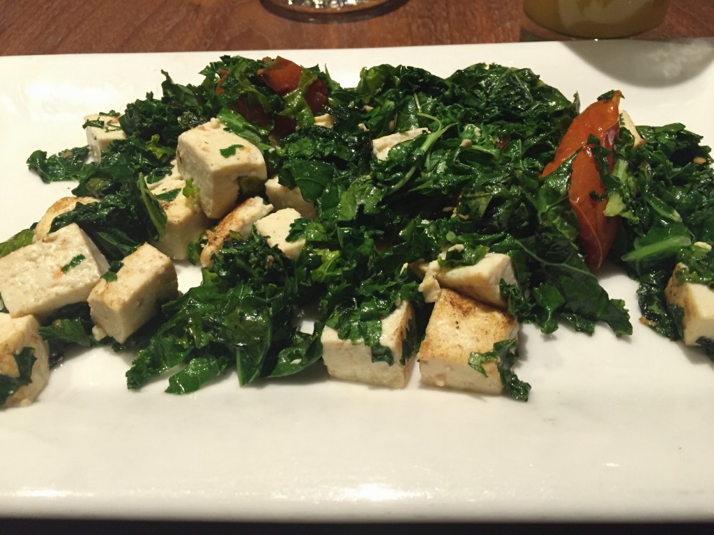 Kale and tofu breakfast scramble