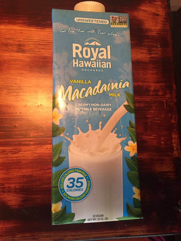 Royal Hawaiian Orchards' macadamia milk 