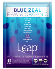 Leap blue zeal smoothie powder