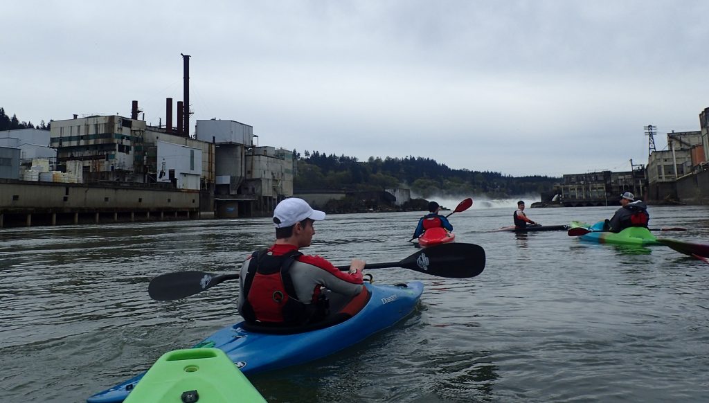 kayaking on the Willamette River