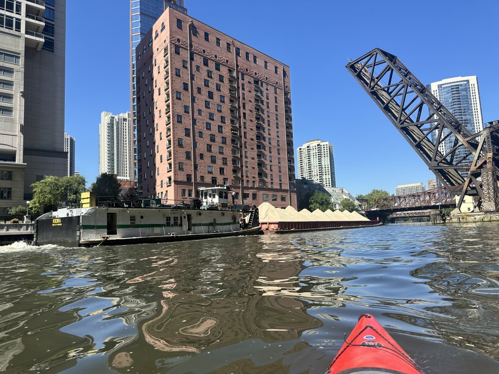 Chicago River from a kayak