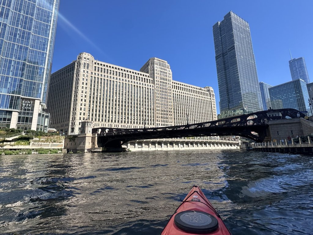 Chicago as seen from the Chicago River